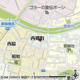 愛知県豊橋市西郷町周辺の地図