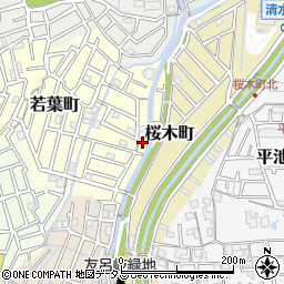 大阪府寝屋川市若葉町9-9周辺の地図