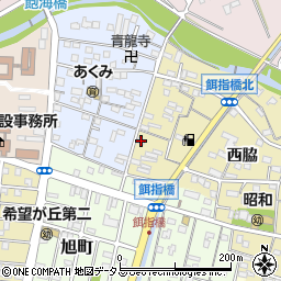 愛知県豊橋市東田町西脇25周辺の地図