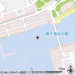 網干海浜大橋周辺の地図