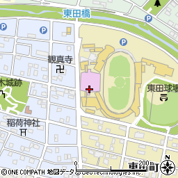 豊橋市役所産業部　競輪事務所周辺の地図