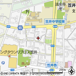 静岡県浜松市中央区笠井町1148周辺の地図