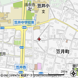 静岡県浜松市中央区笠井町482周辺の地図