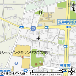 静岡県浜松市中央区笠井町1117周辺の地図