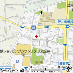 静岡県浜松市中央区笠井町1116周辺の地図
