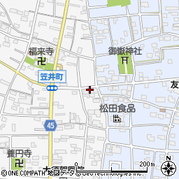 静岡県浜松市中央区笠井町35周辺の地図