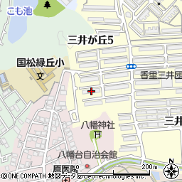 府公社香里三井団地Ａ－９４棟周辺の地図