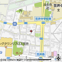 静岡県浜松市中央区笠井町1147周辺の地図