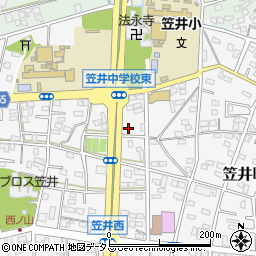 静岡県浜松市中央区笠井町1024周辺の地図