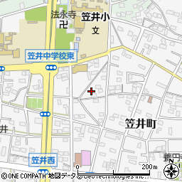 静岡県浜松市中央区笠井町486周辺の地図