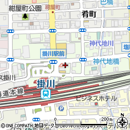 静岡県掛川市駅前8-5周辺の地図