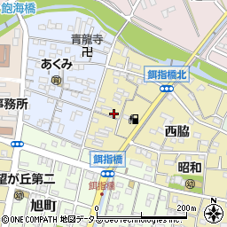 愛知県豊橋市東田町西脇17周辺の地図