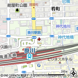 静岡県掛川市駅前8-6周辺の地図