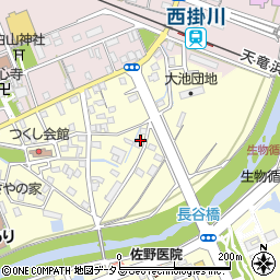 静岡県掛川市長谷407周辺の地図