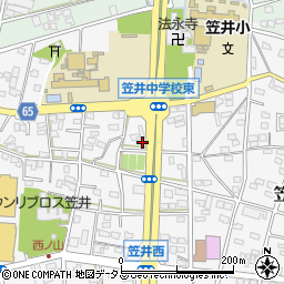 静岡県浜松市中央区笠井町1027周辺の地図