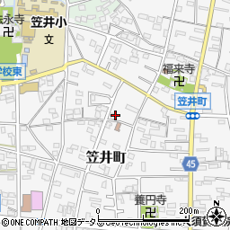 静岡県浜松市中央区笠井町504周辺の地図