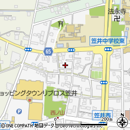 静岡県浜松市中央区笠井町1128周辺の地図