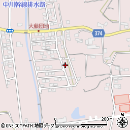 静岡県磐田市大久保734-129周辺の地図