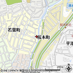 大阪府寝屋川市若葉町9-12周辺の地図