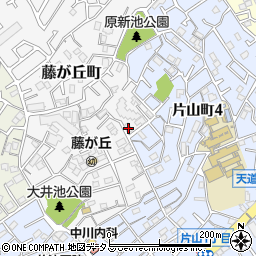 大阪府吹田市藤が丘町14-3周辺の地図