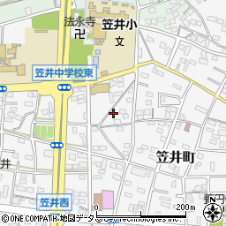 静岡県浜松市中央区笠井町484周辺の地図