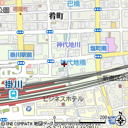 静岡県掛川市駅前10-3周辺の地図