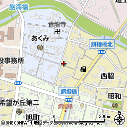 愛知県豊橋市東田町西脇21周辺の地図