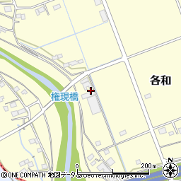 静岡県掛川市各和274周辺の地図