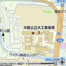大阪公立大学　工業高等専門学校総務課会計周辺の地図