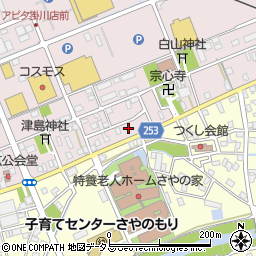 静岡県掛川市大池885周辺の地図