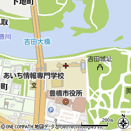 豊橋市立豊城中学校周辺の地図