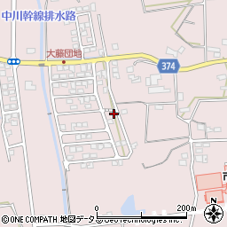 静岡県磐田市大久保734-135周辺の地図