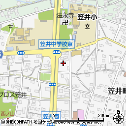 静岡県浜松市中央区笠井町1021周辺の地図