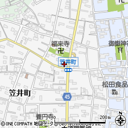 静岡県浜松市中央区笠井町256周辺の地図