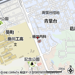 静岡県掛川市青葉台20-13周辺の地図