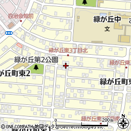 兵庫県三木市緑が丘町東周辺の地図