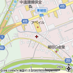 静岡県掛川市細田43周辺の地図