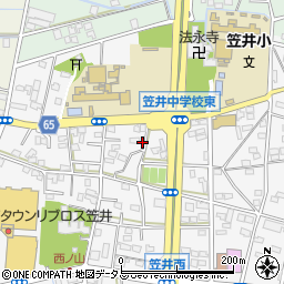 静岡県浜松市中央区笠井町1139周辺の地図