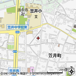 静岡県浜松市中央区笠井町488周辺の地図