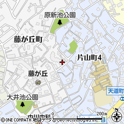 大阪府吹田市藤が丘町14-22周辺の地図