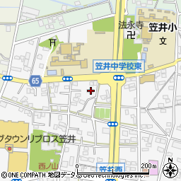 静岡県浜松市中央区笠井町1140周辺の地図