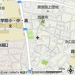 大阪屋クリーニング店周辺の地図