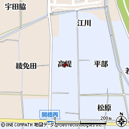 京都府精華町（相楽郡）祝園（高堤）周辺の地図