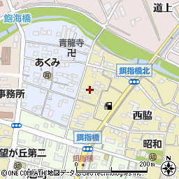愛知県豊橋市東田町西脇16周辺の地図