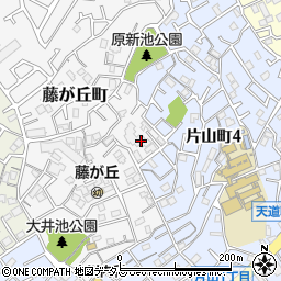 大阪府吹田市藤が丘町14周辺の地図