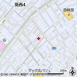 静岡県浜松市中央区葵西周辺の地図
