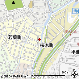大阪府寝屋川市若葉町9-15周辺の地図