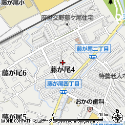 大阪府交野市藤が尾4丁目周辺の地図