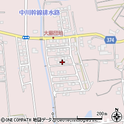 静岡県磐田市大久保734-87周辺の地図