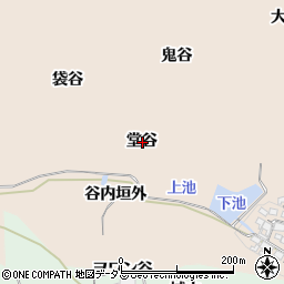 京都府相楽郡精華町下狛堂谷周辺の地図